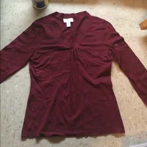 Loft sweater maroon